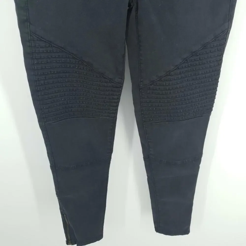 American Eagle  Jegging Womens 2 Hi Rise Super Super Stretch X Black‎ Zippers